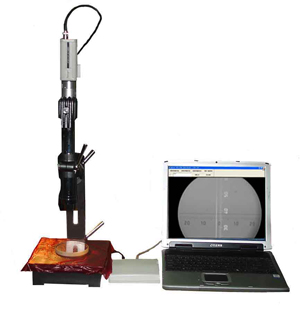 Application of CCD imaging system in goniometer.
